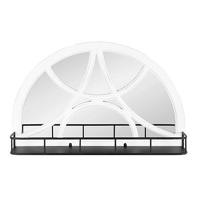 Hollowday Framed Arched Wall Mirror