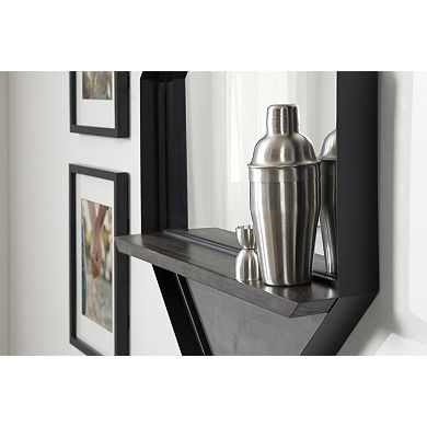 Owing Octagon Wall Shelf Mirror