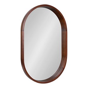 Hutton Wood Framed Capsule Mirror