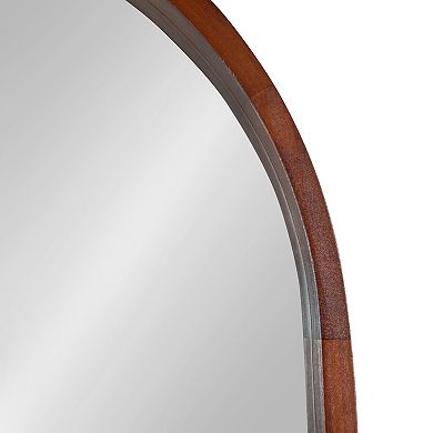 Hutton Wood Framed Capsule Mirror