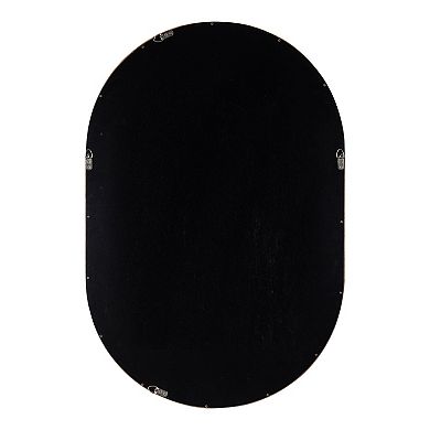 Hutton Wood Framed Capsule Mirror