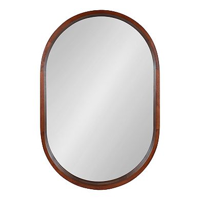 Hutton Wood Framed Capsule Mirror