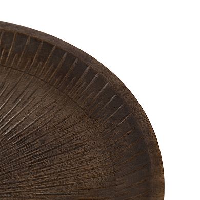 Zandros Round Carved Tray 16x16