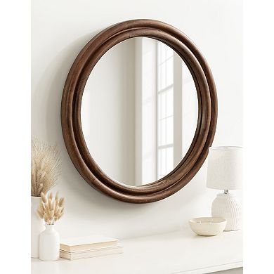 Oman Ribbed Round Mirror
