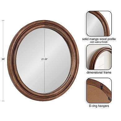 Oman Ribbed Round Mirror