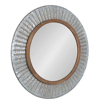 Deely Framed Wall Mirror 29" Diameter