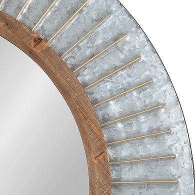 Deely Framed Wall Mirror 29" Diameter