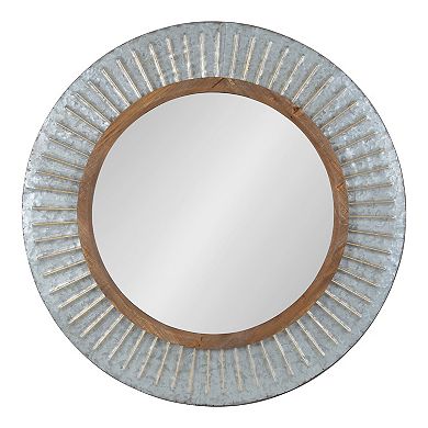 Deely Framed Wall Mirror 29" Diameter