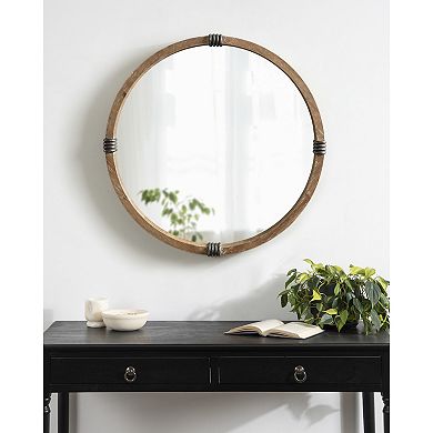Stockport Framed Round Mirror 28" Diameter