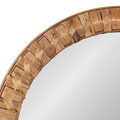 Laalima Woven Round Mirror 26x26