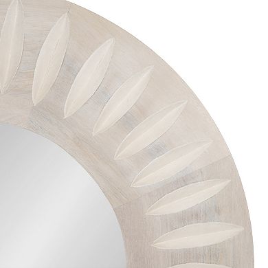 Usra Carved Wood Mirror 26x26