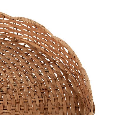 Wavley Rattan Round Tray 18x18