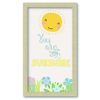 COURTSIDE MARKET You Are My Sunshine Framed Canvas Wall Art