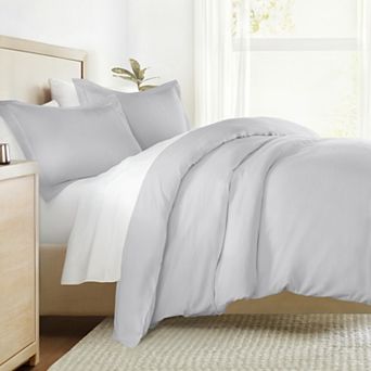 Urban Loft's 3 pc Brushed Cotton Duvet Cover Set - Vintage Washed for Extra Softness - Sateen Weave