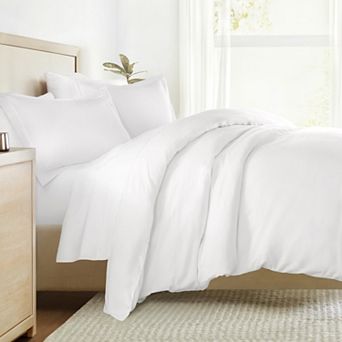 Urban Loft's 3 pc Brushed Cotton Duvet Cover Set - Vintage Washed for Extra Softness - Sateen Weave