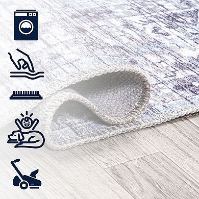 Didim Boho Medallion Machine-Washable Area Rug