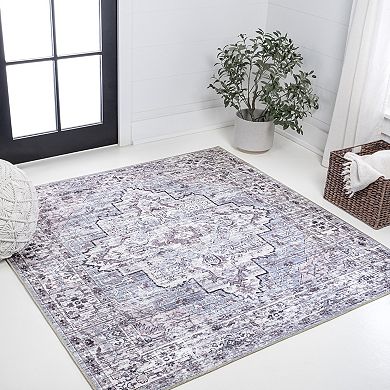 Didim Boho Medallion Machine-Washable Area Rug