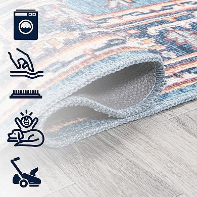 Cirali Ornate Large Medallion Machine-Washable Area Rug