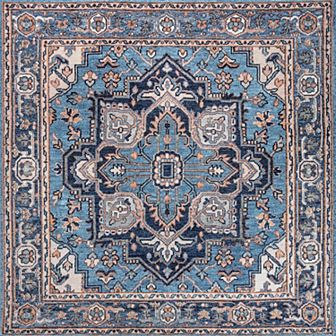 Cirali Ornate Large Medallion Machine-Washable Area Rug