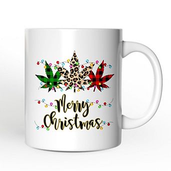 Buffalo Plaid Christmas Mug Plant Gift