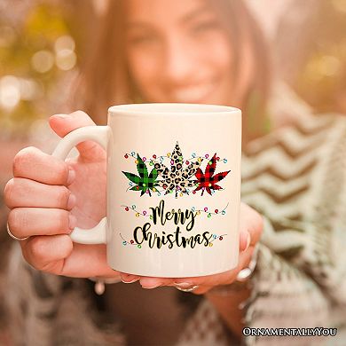 Buffalo Plaid Christmas Mug Plant Gift