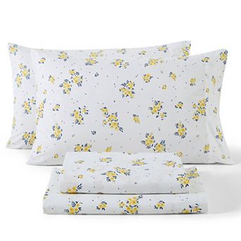 HLC.ME Floral Multi Piece Bed Sheets Set - Soft & Wrinkle Resistant - Beds up to 15 in Deep