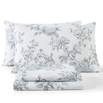 HLC.ME Floral Multi Piece Bed Sheets Set - Soft & Wrinkle Resistant - Beds up to 15 in Deep