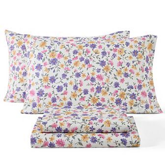 HLC.ME Floral Multi Piece Bed Sheets Set - Soft & Wrinkle Resistant - Beds up to 15 in Deep