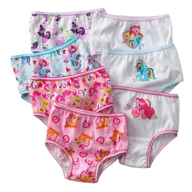 Toddler Girls' 7pk Rainbow Critters Briefs - Cat & Jack™ Pink 4T