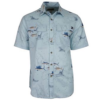 Men's Marine Charts UV Vented Fishing Shirt