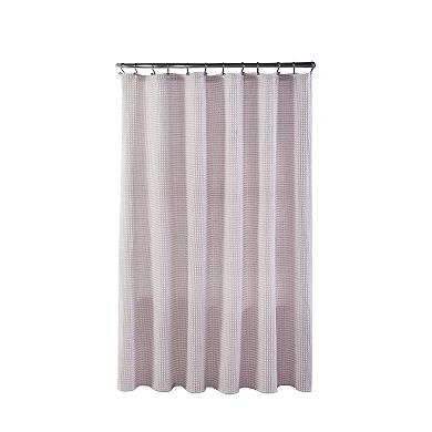 Hotel Collection Premium Spa Heavy Weight Waffle Weave Fabric Shower Curtain By Kate Aurora