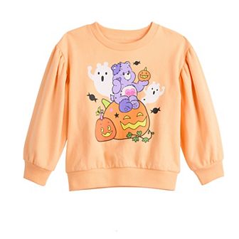 Baby & Toddler Girl Care Bears Pumpkins And Ghosts Halloween Graphic Pullover