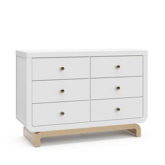 Storkcraft Santorini Driftwood Base 6-Drawer Dresser