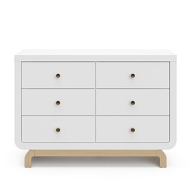 Storkcraft Santorini Driftwood Base 6-Drawer Dresser