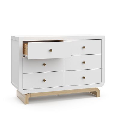 Storkcraft Santorini Driftwood Base 6-Drawer Dresser
