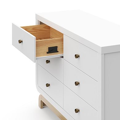 Storkcraft Santorini Driftwood Base 6-Drawer Dresser