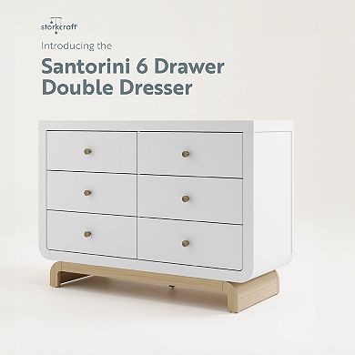 Storkcraft Santorini Driftwood Base 6-Drawer Dresser