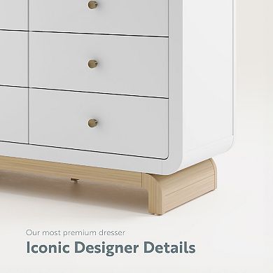Storkcraft Santorini Driftwood Base 6-Drawer Dresser