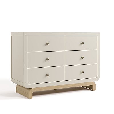 Storkcraft Santorini 6 Drawer Dresser - White/Driftwood