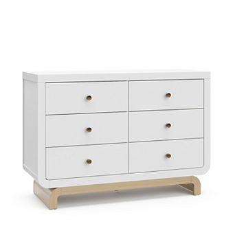Storkcraft Santorini Driftwood Base 6-Drawer Dresser