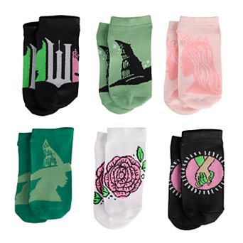 Girl's Wicked Love No-Show 6-Pack Socks