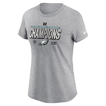 Women's Nike Philadelphia Eagles 2024 NFC Champions Locker Room Trophy Collection Graphic Tee