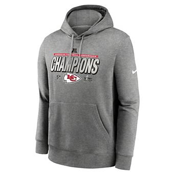 Men's Nike Kansas City Chiefs 2024 AFC Champions Locker Room Trophy Collection Pullover Hoodie