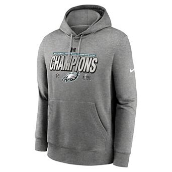 Men's Nike Philadelphia Eagles 2024 NFC Champions Locker Room Trophy Collection Pullover Hoodie
