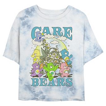 Juniors' Care Bears Enjoying Springtime Cropped Graphic Tee