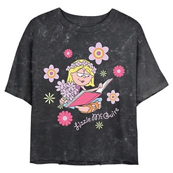 Disney's Lizzie McGuire Flower Power Juniors' Cropped Graphic Tee