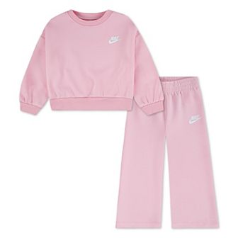 Baby & Toddler Girls Nike Crewneck & Wide Leg Pants 2 pc Set