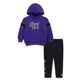 Baby & Toddler Girls Nike Varsity Prep Hoodie & "Just Do It." Leggings 2 pc Set