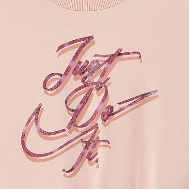 Baby & Toddler Girls Nike Swoosh On Pointe "Just Do It." Sweatshirt & Flared Leggings 2-Piece Set