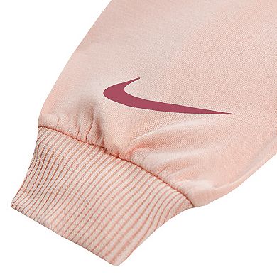 Baby & Toddler Girls Nike Swoosh On Pointe "Just Do It." Sweatshirt & Flared Leggings 2-Piece Set
